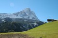 &Uuml;ber den D&auml;chern von San Martino, in Badia/Dolomiten