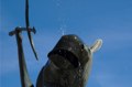 Neptun's Pferde verspr&uuml;hen Wasser