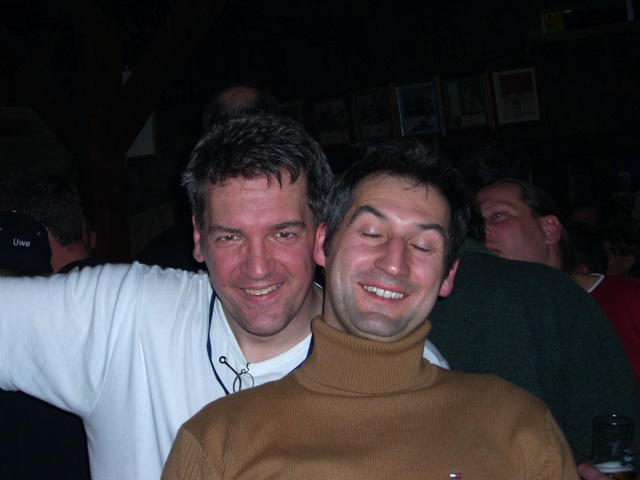 Rudi und Brocky im Patschi in Serfaus