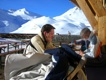 Macke und Toto auf der Masner-H&uuml;tte