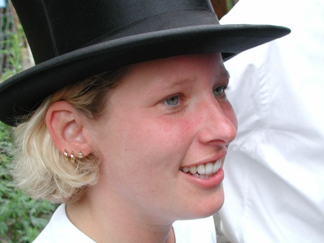 Nina, wieder voll dabei.